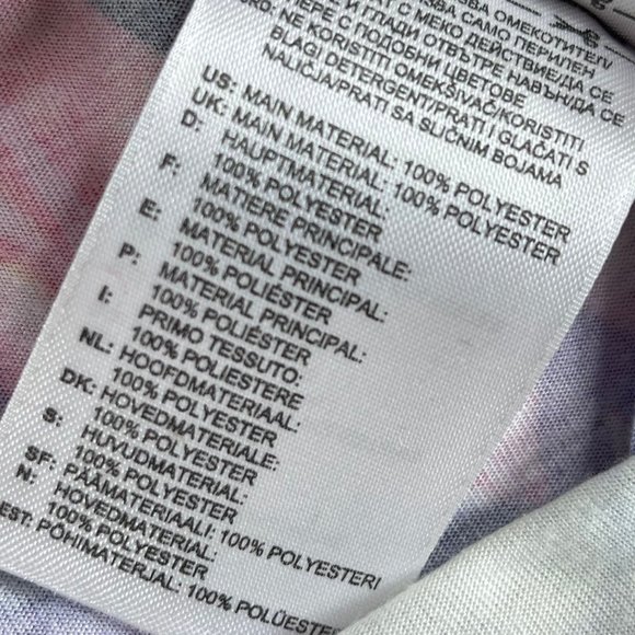 ADIDAS Womens M Multicolor Floral Birds Tropical Print Summer Tank Top - Picture 10 of 12